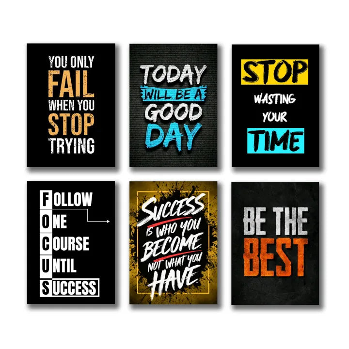 Motivational Wooden Canvas Frames