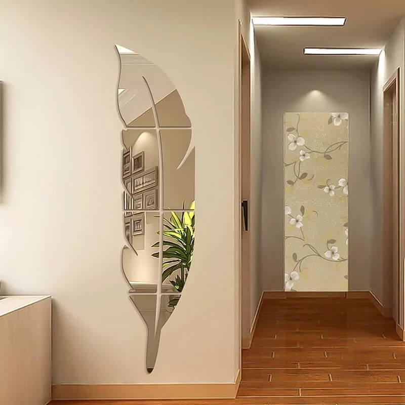 Acrylic Silver Leaf Wall Mirror