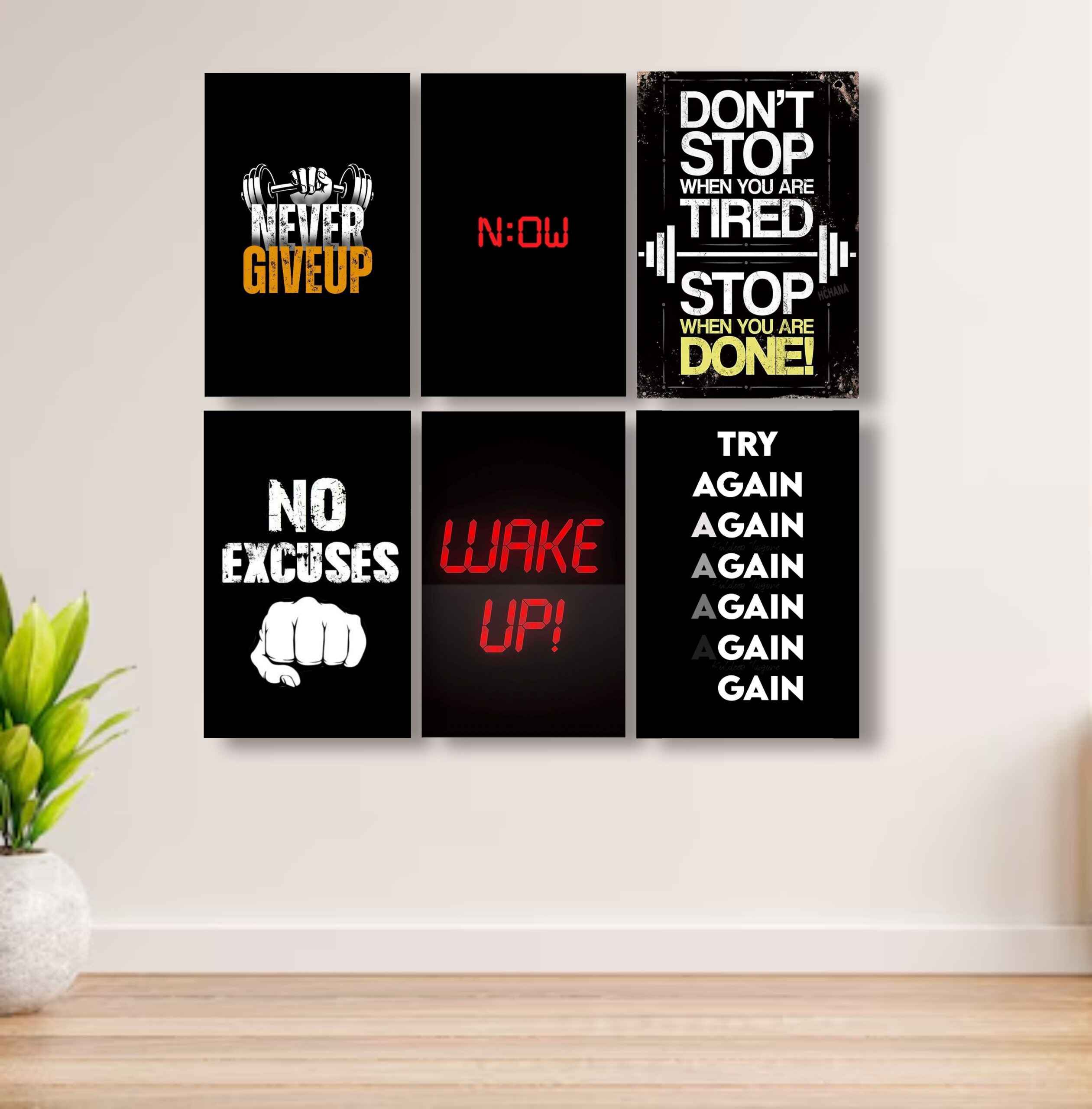 Motivational Wooden Wall Frames