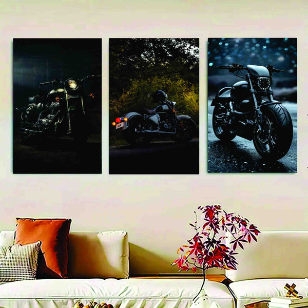 Bike Sticky Canvas Wall Art