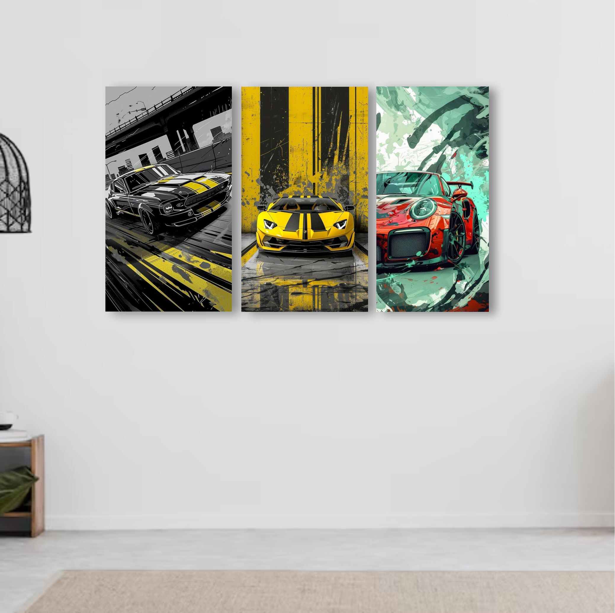 Car-Themed Wooden Frames
