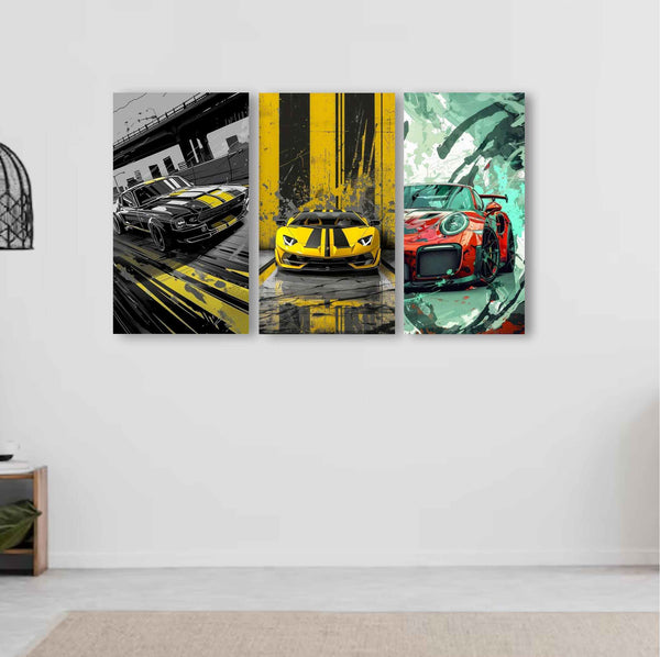 Car-Themed Wooden Frames